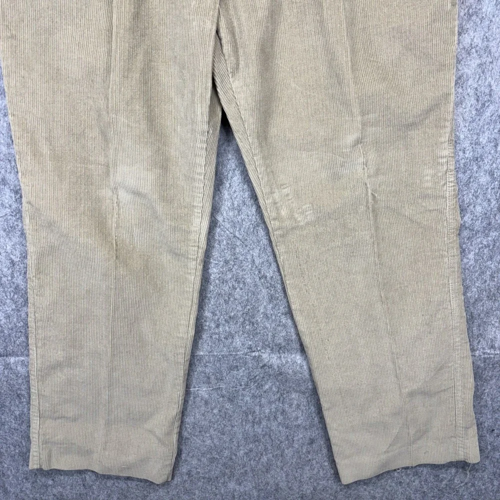 Vintage LL Bean Pathfinder Corduroy Pants Men's 34 x 29 Tan‎ Preppy Academia